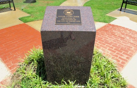 Sugar Town Park Dedication Monument